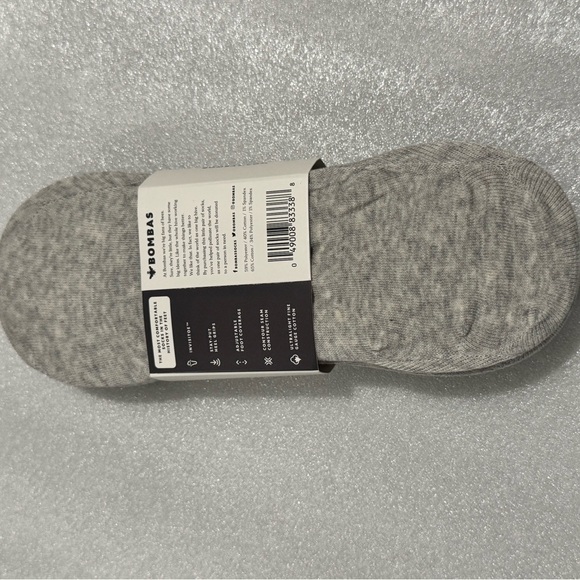 New Bombas Womens Casual Socks - Grey Medium No Show 4 ct lot - Picture 4 of 4